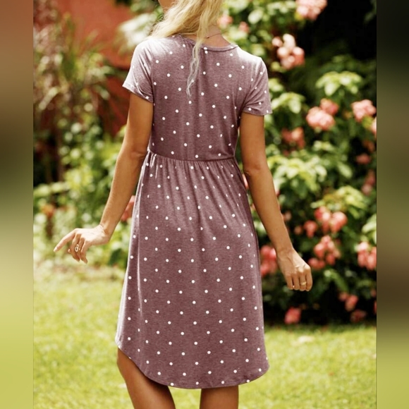 Women's Midi Modest Dress with Pockets. M - Picture 4 of 7